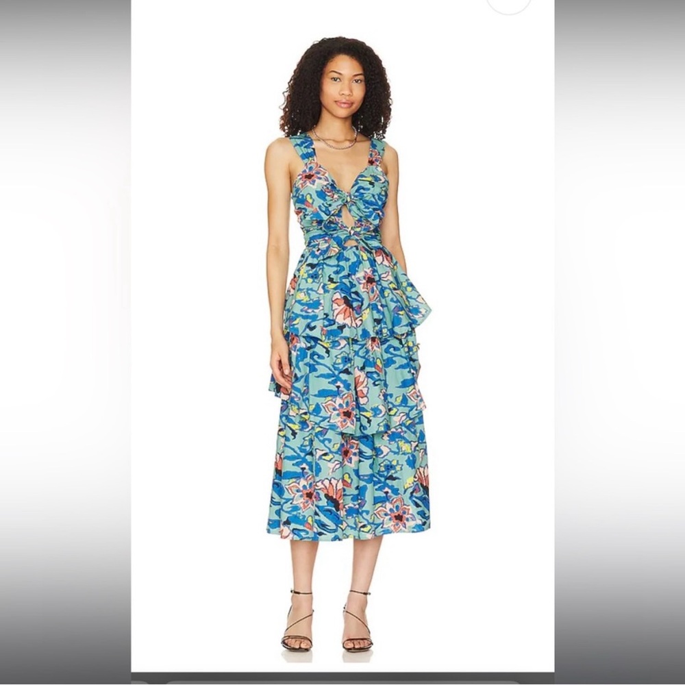 Cleobella Calypso Floral Ruffle Dress